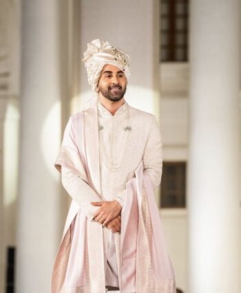 Dusty Pink Sherwani Set