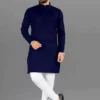 l-navy-blue-khrisha-enterprise-original-imaggas85yhsu4pq Men Cotton Blend Kurta Pyjama Set